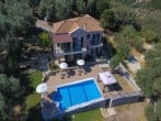 Villa and pool from above Villa and pool from above